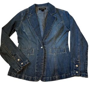 🟠 Outer Edge Women's Blue Denim Jacket Size Small
